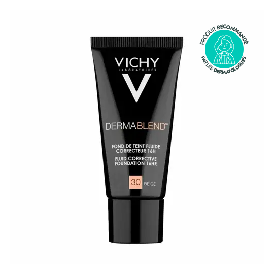 Vichy Dermablend Fond de Teint Fluide Correcteur 16h n°30  Beige 30 ml