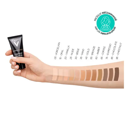 Vichy Dermablend Fond de Teint Fluide Correcteur 16h n°30  Beige 30 ml