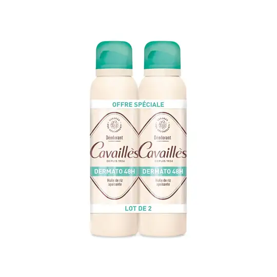 Cavaillès Déodorant Spray 48h 2x150 ml