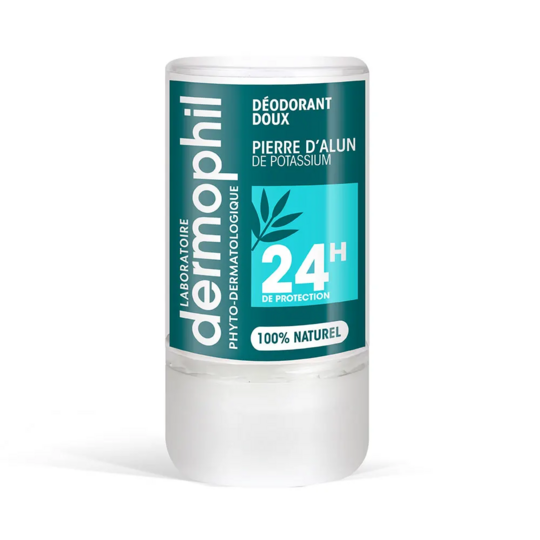 Dermophil Indien déodorant pierre d'alun 115 g — déodorant minéral naturel