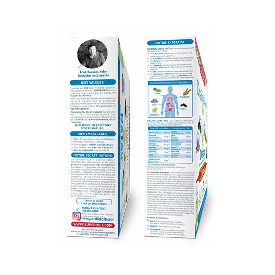 Superdiet Drainaflore Bio 20 Ampoules