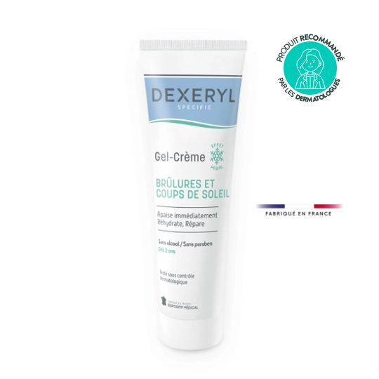 Dexeryl Gel-crème brûlures et coups de soleil 50 g