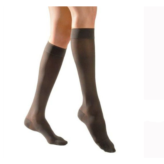 DIAPHANE - Chaussettes de Contention Longue Noir C2 - Taille XS