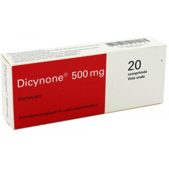 Dicynone 500 mg 20 comprimés