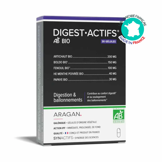 DigestActifs Bio Aragan 30 gélules – Digestion, ballonnements et confort intestinal