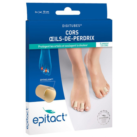 DIGITUBES - Cors et Œils-de-Perdrix Taille L 33 mm - 3 Unités
