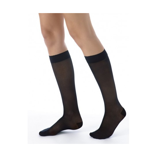 DIVIN ECLAT - Nude Effect - Chaussettes de contention Normales Noir C2 - Taille L