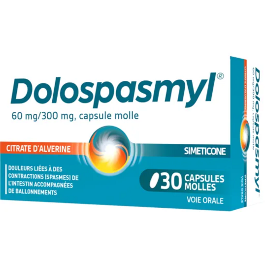 DoloSpasmyl 60 mg/300 mg 30 capsules molles – Douleurs digestives et ballonnements