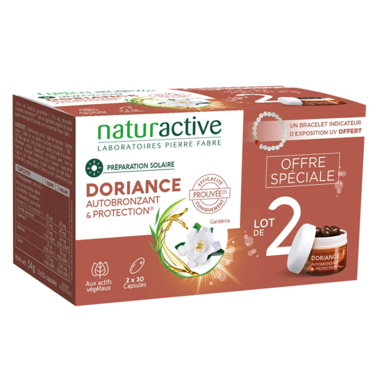Doriance Autobronzant & Protection 2x30 capsules + cadeau