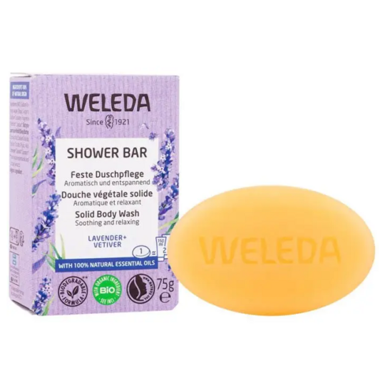 Douche Végétale Solide Bio Shower Bar Lavande et Vétiver - 75 g