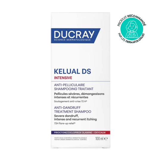 Ducray kelual ds intensive shampooing traitant anti-pelliculaire 100 ml pellicules sévères & démangeaisons intenses