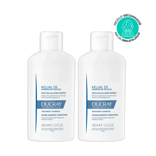 Ducray kelual ds shampooing traitant 2x100 ml pellicules sévères & démangeaisons