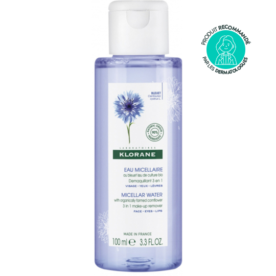 Eau Micellaire Démaquillante 3 en 1 au Bleuet - 100 ml