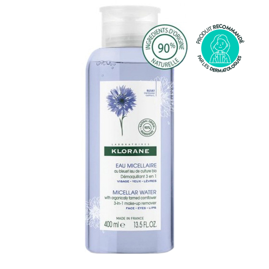 Eau Micellaire Démaquillante 3 en 1 au Bleuet - 400 ml