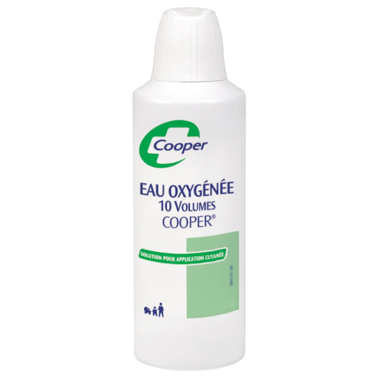 Cooper Eau Oxygénée 10 volumes 125 ml – Médicament antiseptique et décolorant doux