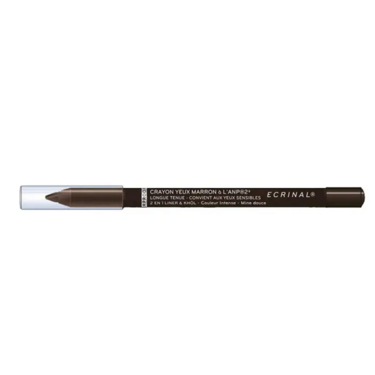 Ecrinal crayon maquillage yeux sensibles marron 1,3 g — liner khôl waterproof