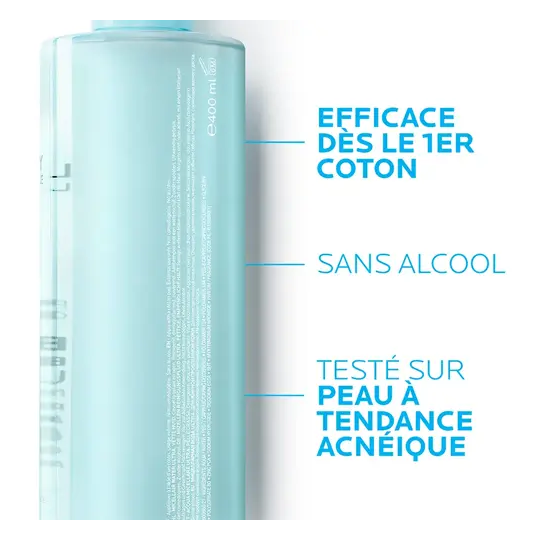 La Roche Posay Effaclar Eau Micellaire ultra Peaux Grasses Lot de 2 x 400 ml