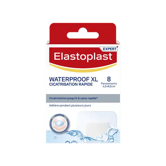 Elastoplast Pansements Waterproof XL Cicatrisation Rapide