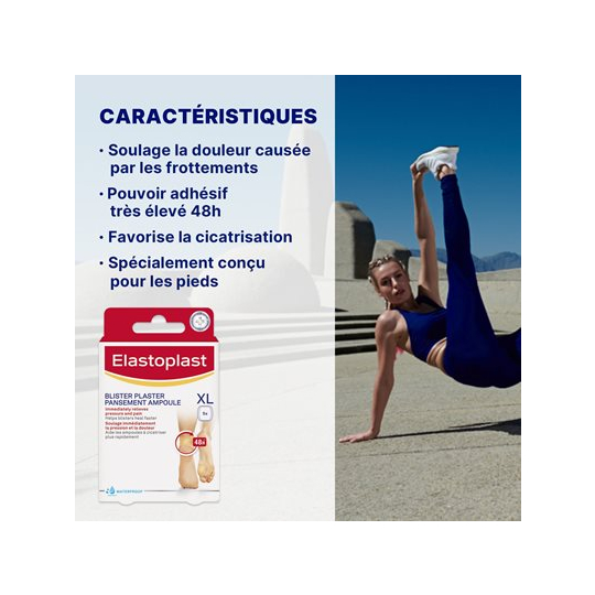 Elastoplast 5 Pansements Ampoule Hydrocolloïde XL