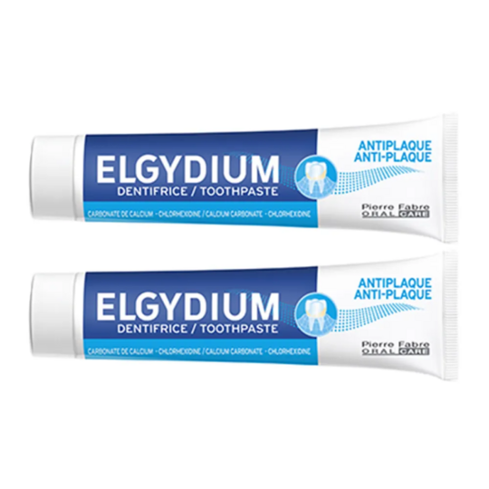 Elgydium Dentifrice Anti-plaque 2 x 75 ml – Plaque dentaire et tartre