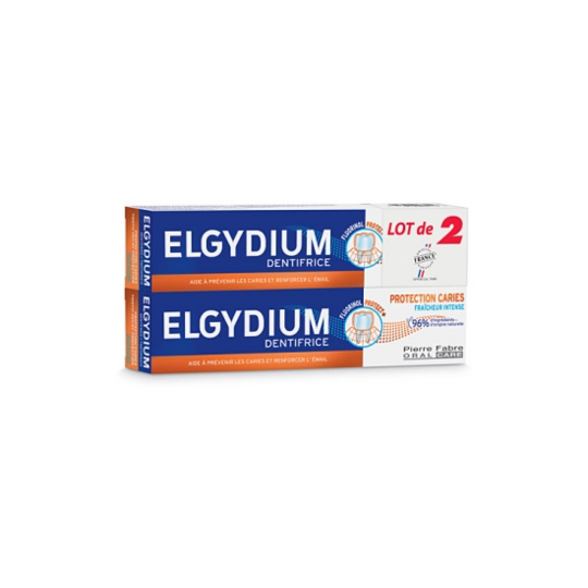 Elgydium Dentifrices Protection Caries lot de 2 x 75ml