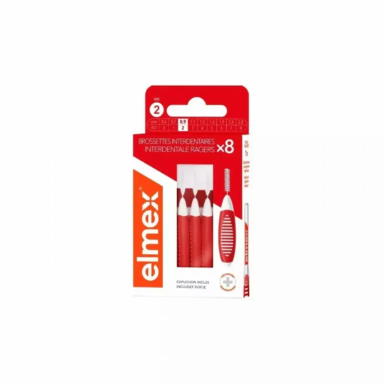 Elmex Brossettes Interdentaires 0,9 mm x8 – Nettoyage ciblé des espaces intermédiaires