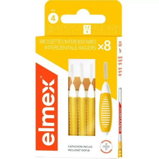 Elmex Brossettes Interdentaires 1,3 mm x8 – Soin précis des espaces interdentaires