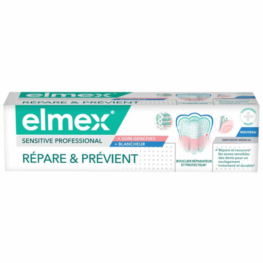Elmex Sensitive Professional Dentifrice Soin gencives et blancheur 75 ml
