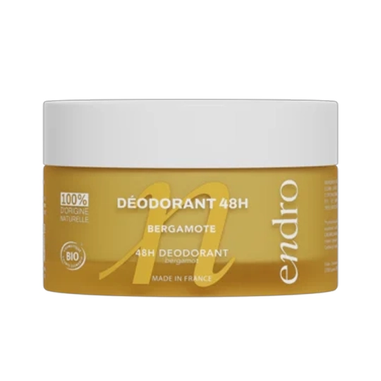 Endro Déodorant baume 48h bergamote 50 g — protection naturelle anti-odeurs