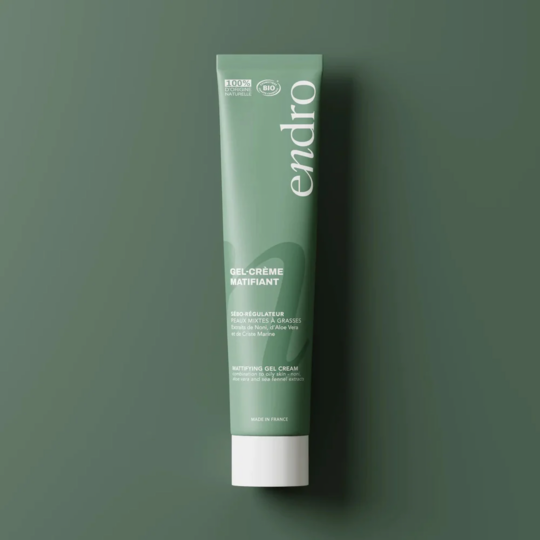 Endro Gel-Crème Matifiant Bio 50 ml peau mixte à grasse et brillances