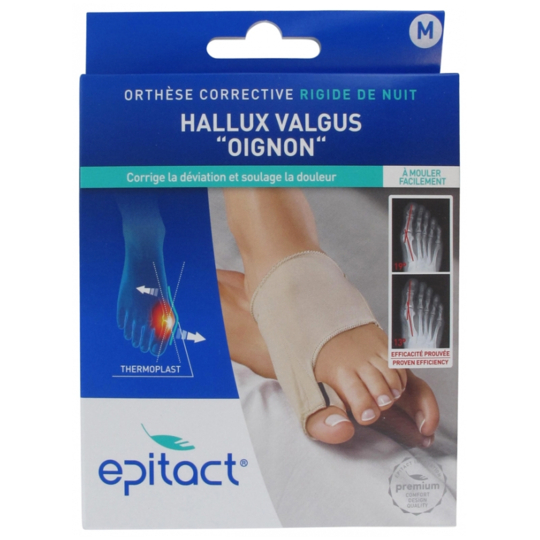 EPITACT - Hallux Valgus oignon - Orthèse Corrective de Nuit - Taille M