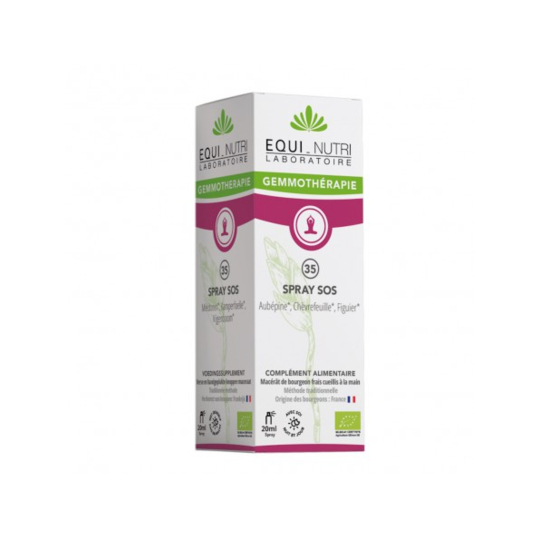 Equi Nutri Spray SOS N°35 Bio 20 ml solution de secours stress émotions