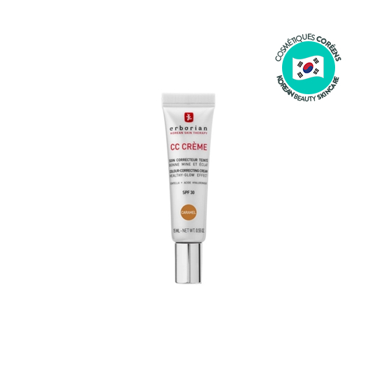 Erborian CC crème SPF30 teinte caramel 15 ml — soin teinté illuminateur et protecteur