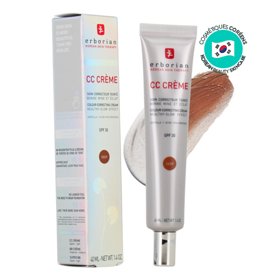 Erborian CC Crème à la Centella Deep 40 ml — soin illuminateur unifiant