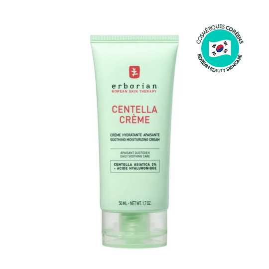 Erborian Centella crème hydratante apaisante 50 ml – soin visage anti-rougeurs