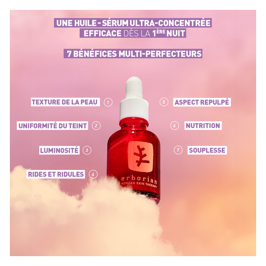 Erborian Skin Therapy – Huile-Sérum Nuit Multi-Perfectrice 30 mL Cosmétiques Coréennes