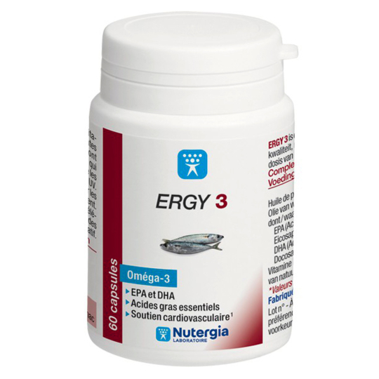 ERGY 3 - Oméga-3 - 60 capsules