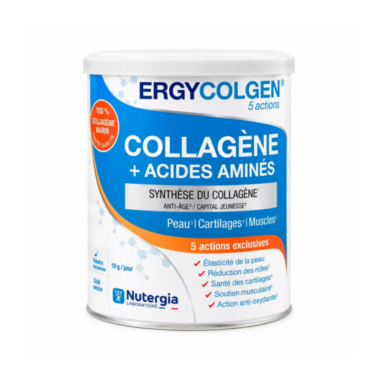 Nutergia Ergycolgen collagène marin et acides aminés poudre 280 g