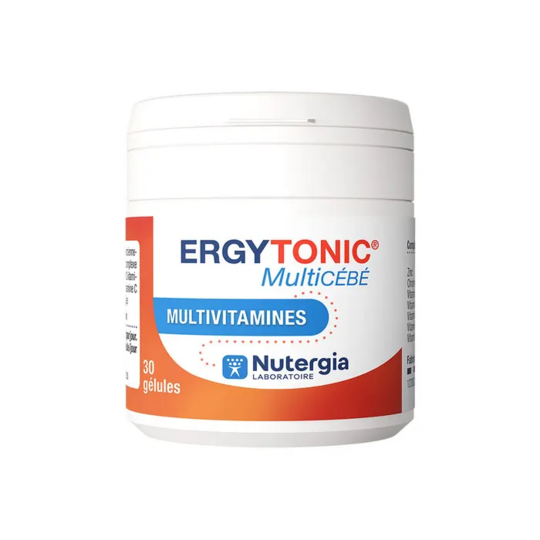 Ergytonic MultiCÉBÉ – Multivitamines énergie & fatigue – 30 gélules