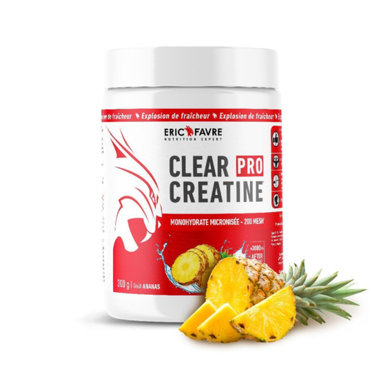 Clear Créatine 200 mesh ananas 300g créatine monohydrate performance musculation