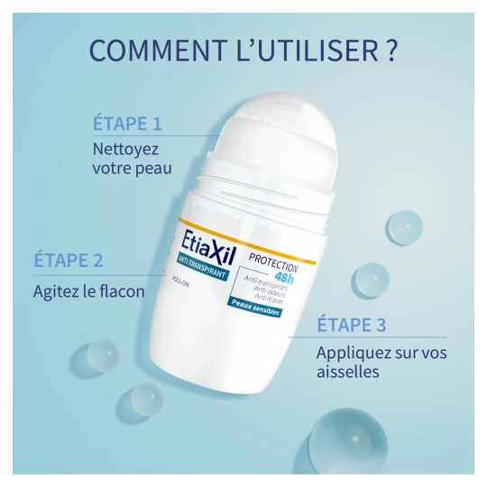 Etiaxil Déodorant Anti-Transpirant Roll-on  48H 50 ml
