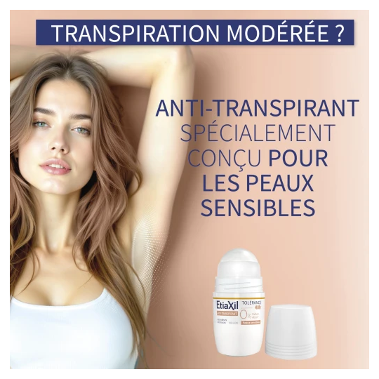 Etiaxil Anti-transpirant Tolérance 48h Roll-on 50 ml
