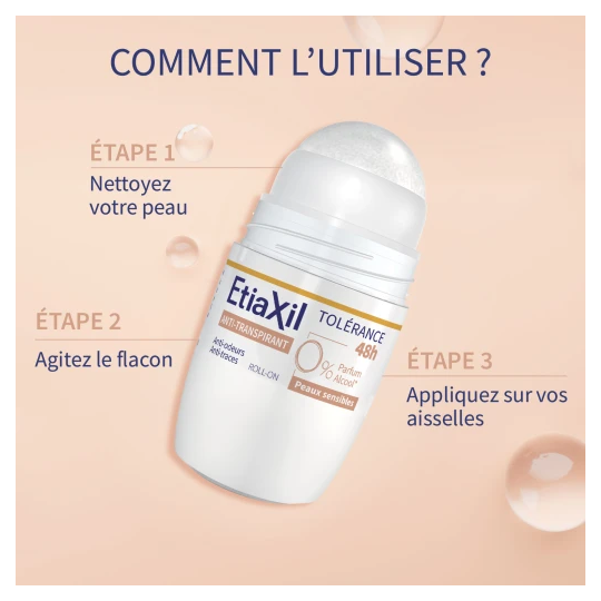 Etiaxil Anti-transpirant Tolérance 48h Roll-on 50 ml