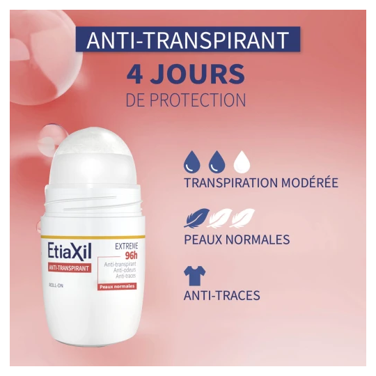Etiaxil Anti-transpirant Extrême 96h Roll-on 2 x 50 ml