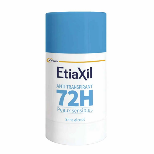 Etiaxil Anti-transpirant déodorant stick 72h peaux sensibles 40 ml – stick régulateur anti-humidité