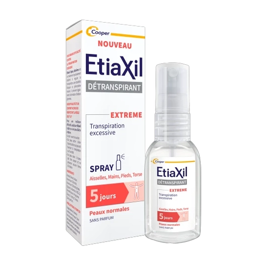 Etiaxil Détranspirant Extrême 5 jours - Multizones Spray 30 ml