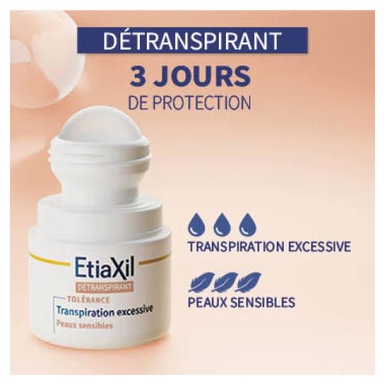 Etiaxil Détranspirant Tolérance Aisselles Transpiration excessive 2 x 15 ml