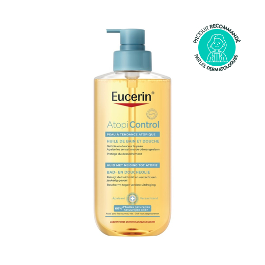 Eucerin AtopiControl Huile de bain et douche apaisante 400 ml – peau atopique