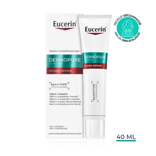 Eucerin DermoPure Clinical Hydra Repair crème apaisante peau sensible 40 ml