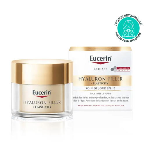 Eucerin Hyaluron-Filler + Elasticity soin de jour SPF15 rides et élasticité peaux matures 50ml
